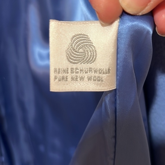 Escada Margaretha Ley Periwinkle/Sky Blue Wool silk lined coat size 40 - Picture 8 of 9